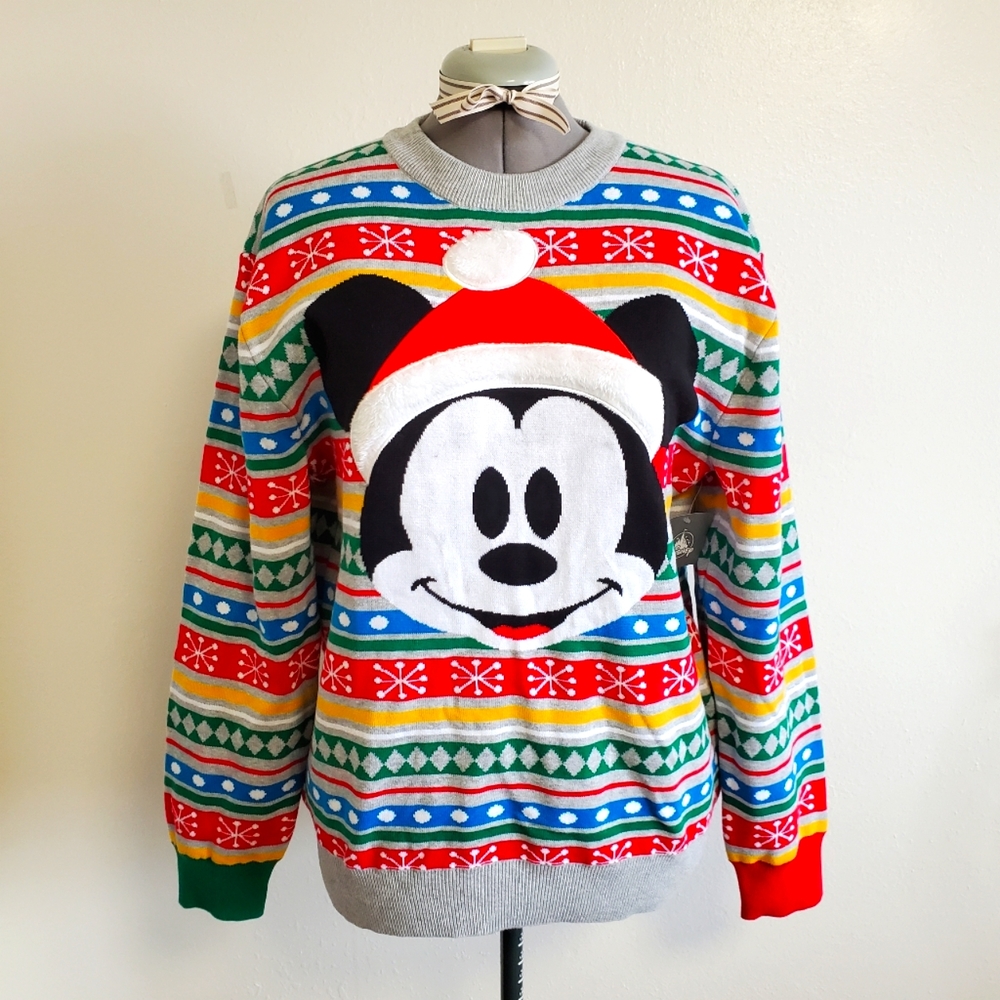 Limited Edition NWT Disney Mickey Mouse Christmas Sweater, M